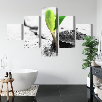 Ljuddämpande tavla - 3d plant sprouting