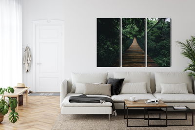 Ljuddämpande tavla - Wooden suspension bridge