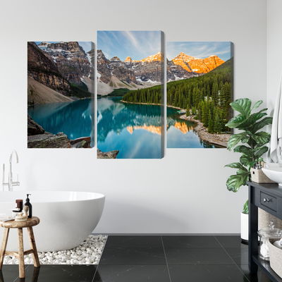 Ljuddämpande tavla - Canadian Moraine Lake 3d