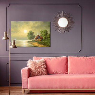 Ljuddämpande tavla - Old house by the water