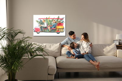 Ljuddämpande tavla - Hotel car