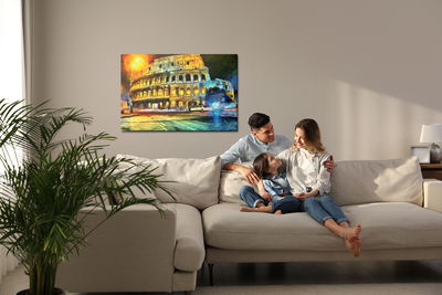 Ljuddämpande tavla - Colosseum as painted