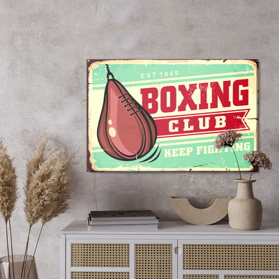Ljuddämpande tavla - Punching bag and vintage