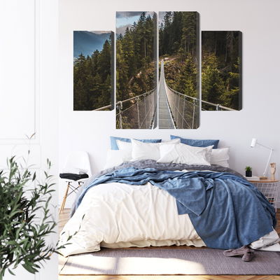 Ljuddämpande tavla - Suspension bridge in a 3d