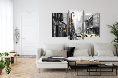 Ljuddämpande tavla - American city street view