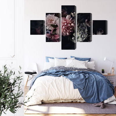 Ljuddämpande tavla - Flowers in vintage style