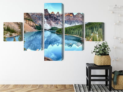 Ljuddämpande tavla - Moraine Lake in banff