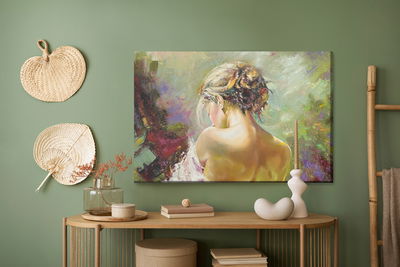 Ljuddämpande tavla - Portrait of a pensive woman