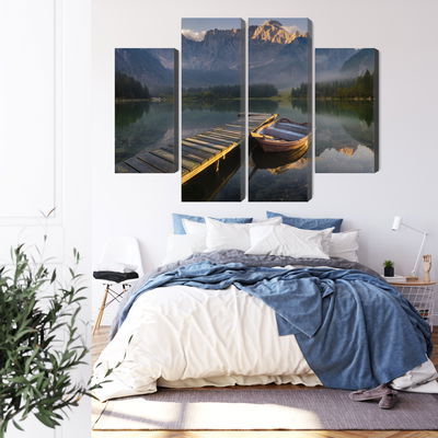 Ljuddämpande tavla - Wooden bridge over