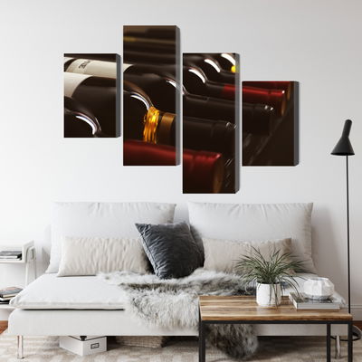 Ljuddämpande tavla - Delicious wine bottles