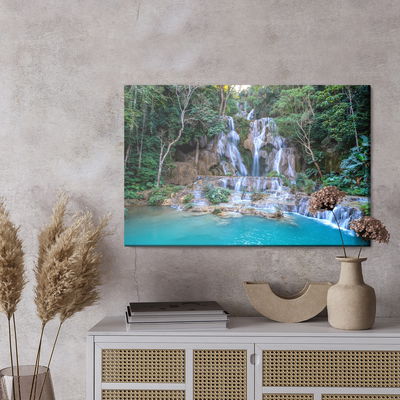 Ljuddämpande tavla - Beautiful kuang si waterfall