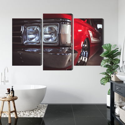 Ljuddämpande tavla - Headlight on an old car