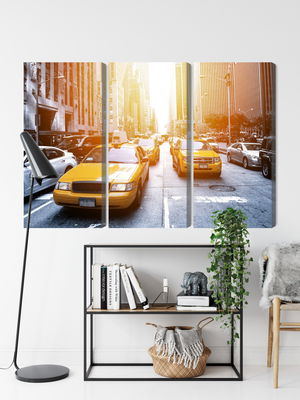 Ljuddämpande tavla - Taxi in the sunshine nyc