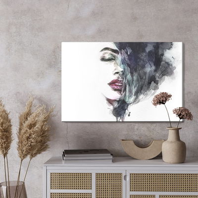 Ljuddämpande tavla - Watercolor female face