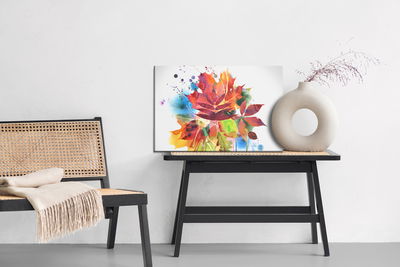 Ljuddämpande tavla - Colorful autumn leaves