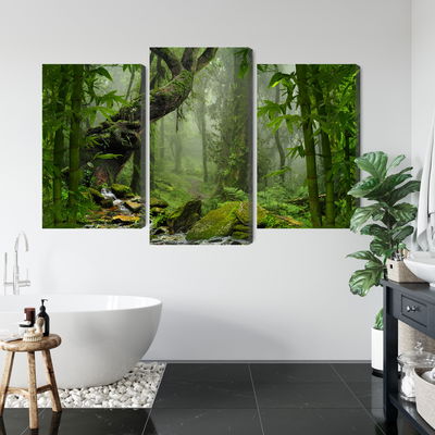 Ljuddämpande tavla - The green of the rain forest