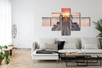 Ljuddämpande tavla - Hazy sea