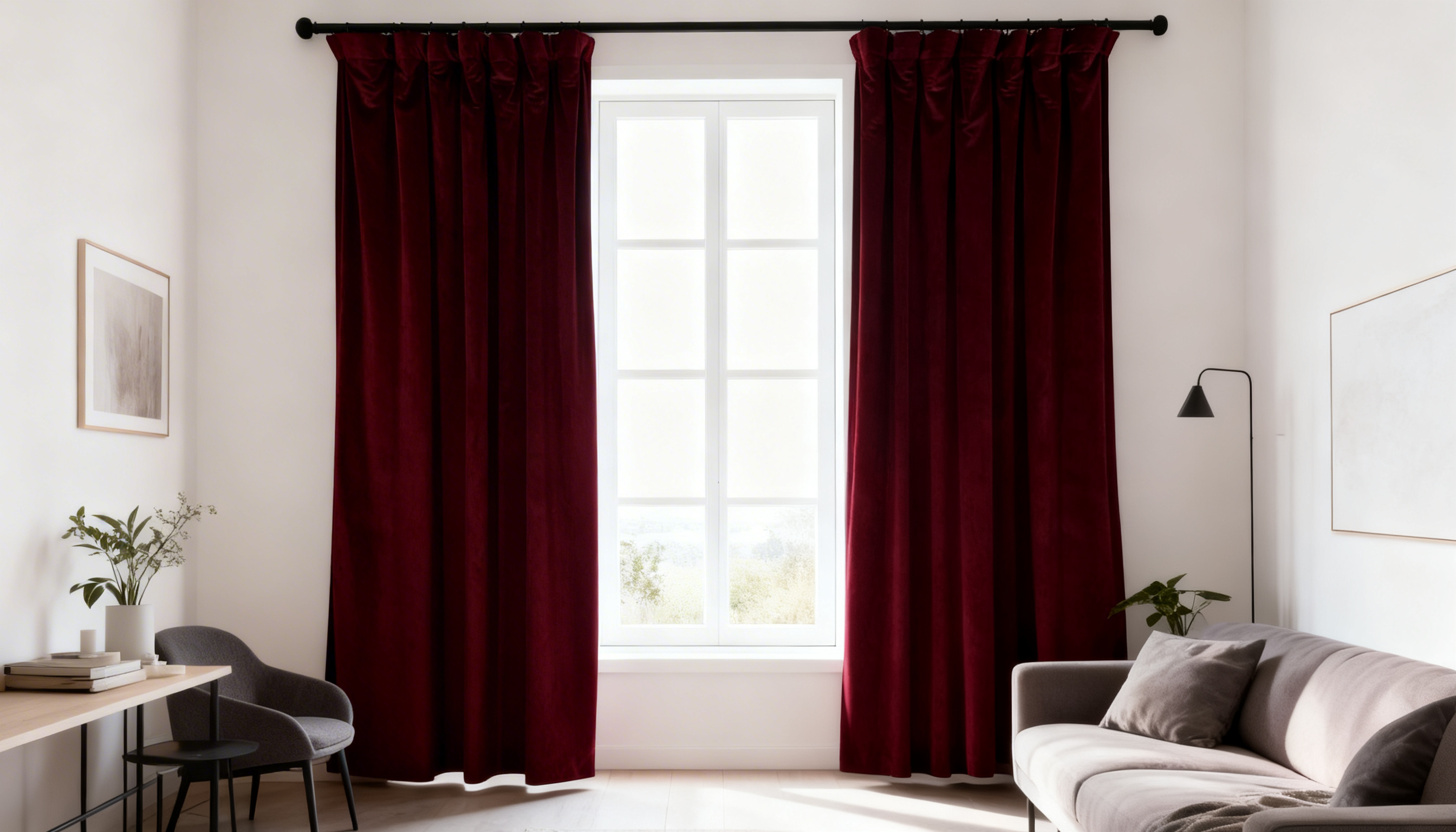 Ljudabsorberande gardiner