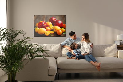 Ljuddämpande tavla - Nectarines with apricots