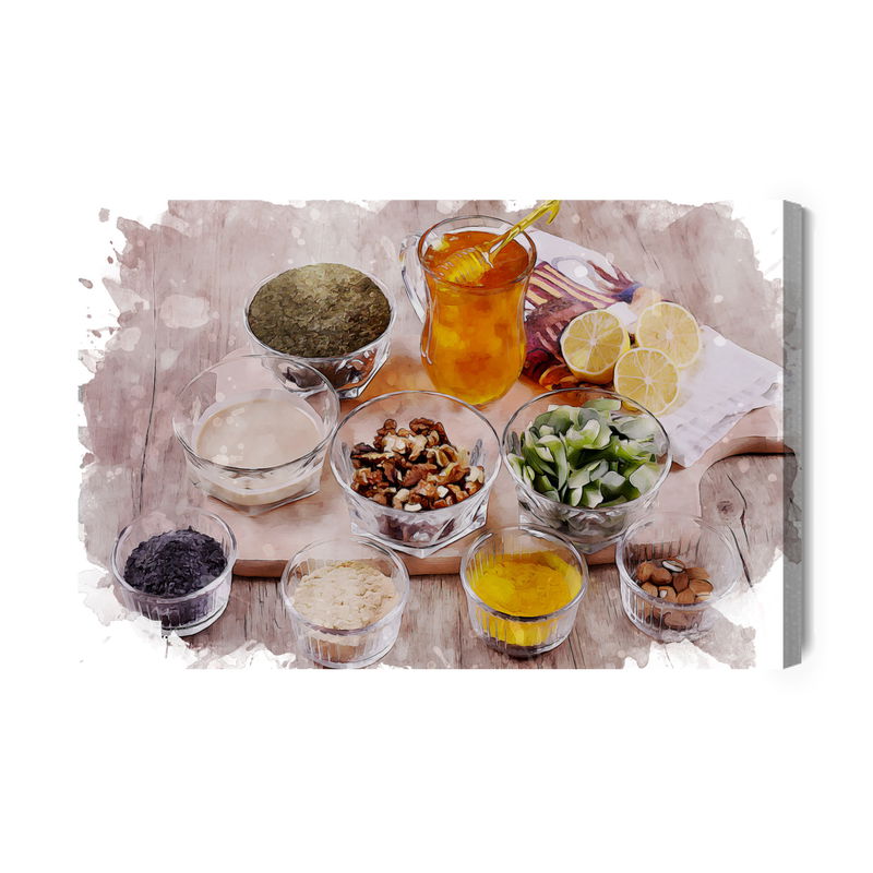 Ljuddämpande tavla - Spices, herbs and honey