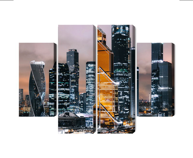 Ljuddämpande tavla - Panorama of moscow city