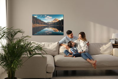 Ljuddämpande tavla - Lake Antorno, Italy