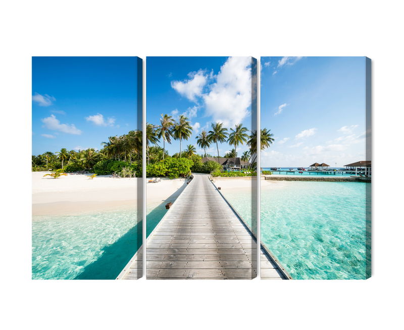 Ljuddämpande tavla - View of the tropical island