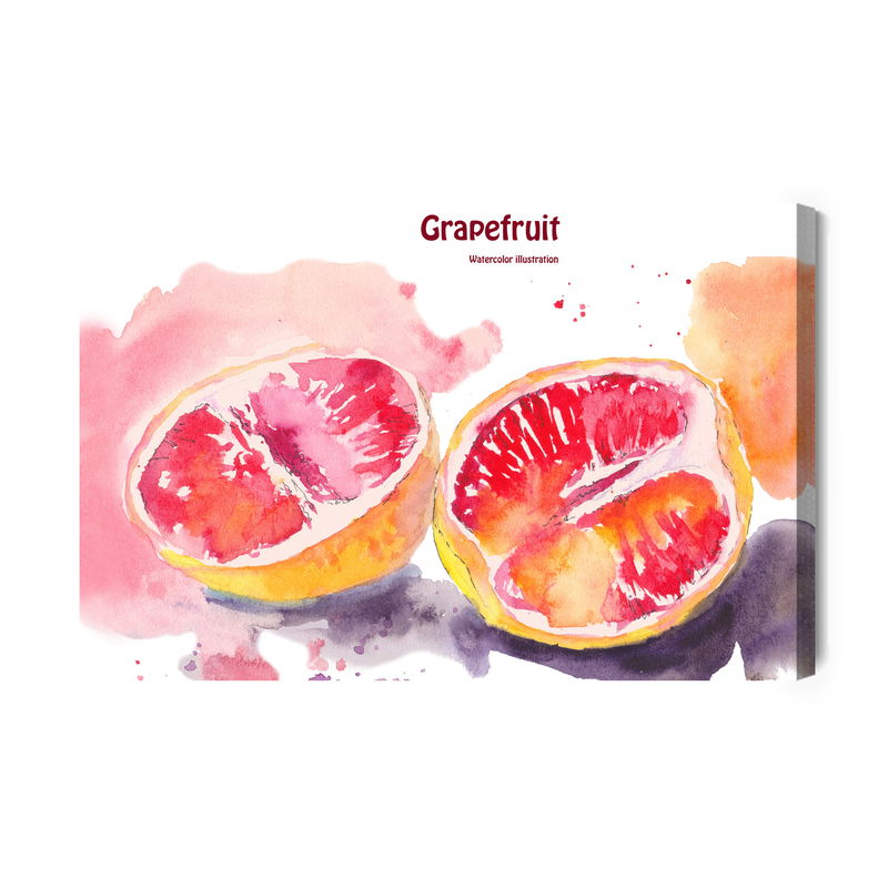 Ljuddämpande tavla - Grapefruit painted