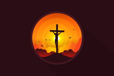 Ljuddämpande tavla - Crucifixion of jesus christ