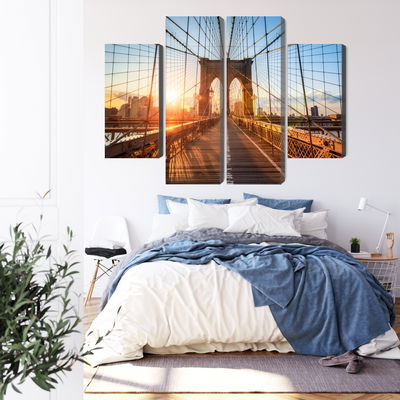 Ljuddämpande tavla - Brooklyn bridge in New York