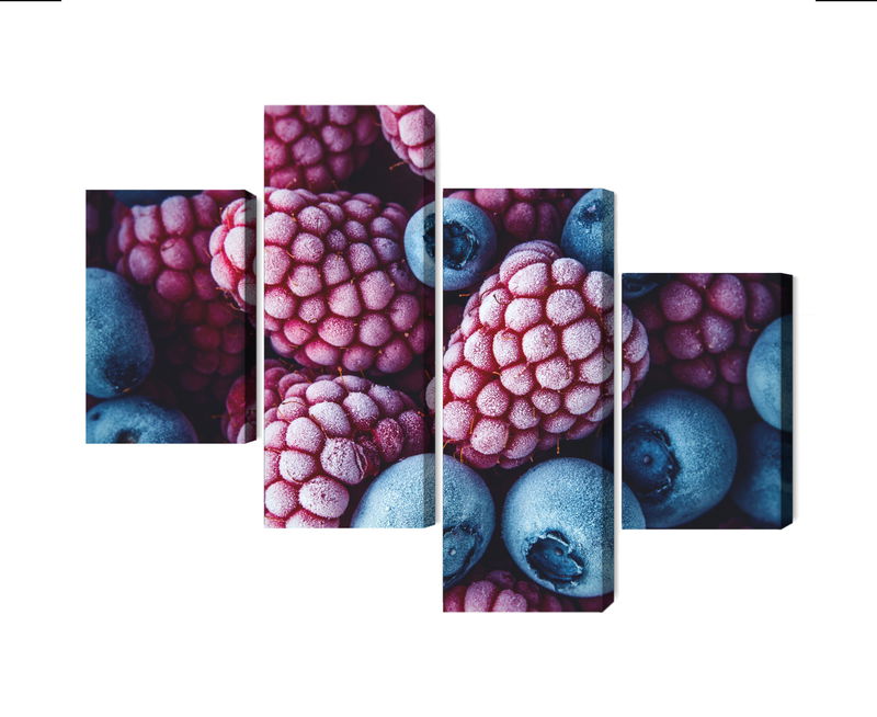 Ljuddämpande tavla - Frozen blueberries