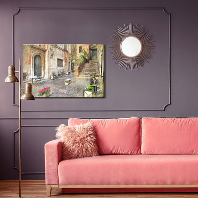 Ljuddämpande tavla - Old italian street