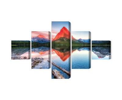 Ljuddämpande tavla - Swiftcurrent lake in the Usa