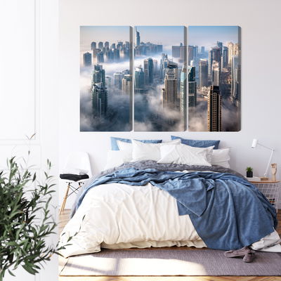 Ljuddämpande tavla - Dubai city panorama