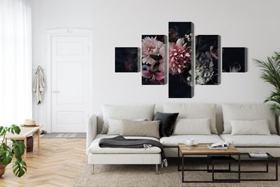 Ljuddämpande tavla - Flowers in vintage style