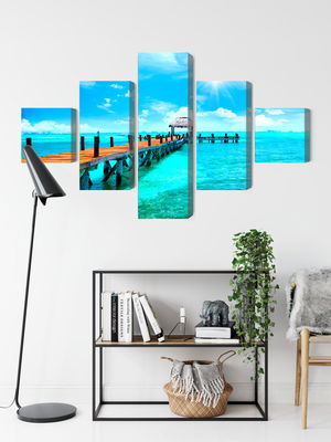 Ljuddämpande tavla - Sunny landscape