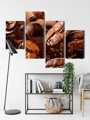 Ljuddämpande tavla - Brown coffee beans