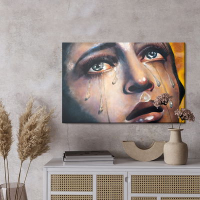 Ljuddämpande tavla - A woman in tears