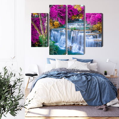 Ljuddämpande tavla - A waterfall in the fall