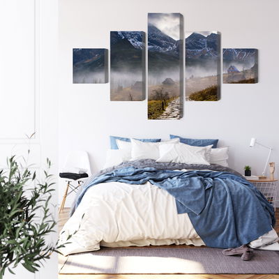 Ljuddämpande tavla - Misty landscape with hala