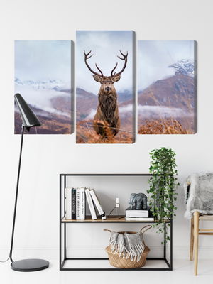 Ljuddämpande tavla - A deer on a background