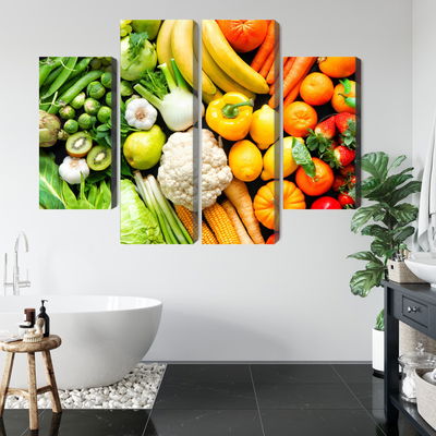 Ljuddämpande tavla - Fruits and vegetables