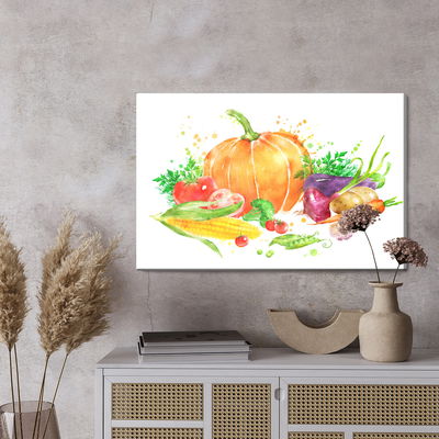 Ljuddämpande tavla - Pumpkin with vegetables