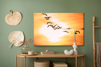 Ljuddämpande tavla - Cormorants birds