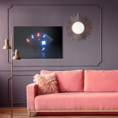 Ljuddämpande tavla - Neon aces