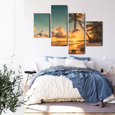 Ljuddämpande tavla - Sunset on the dominican beach
