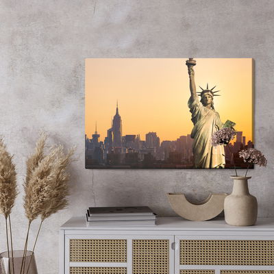 Ljuddämpande tavla - The statue of liberty, new