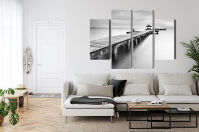 Ljuddämpande tavla - Wooden pier