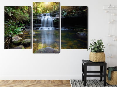 Ljuddämpande tavla - A waterfall in the bush
