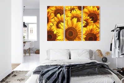 Ljuddämpande tavla - 3d sunflower flowers